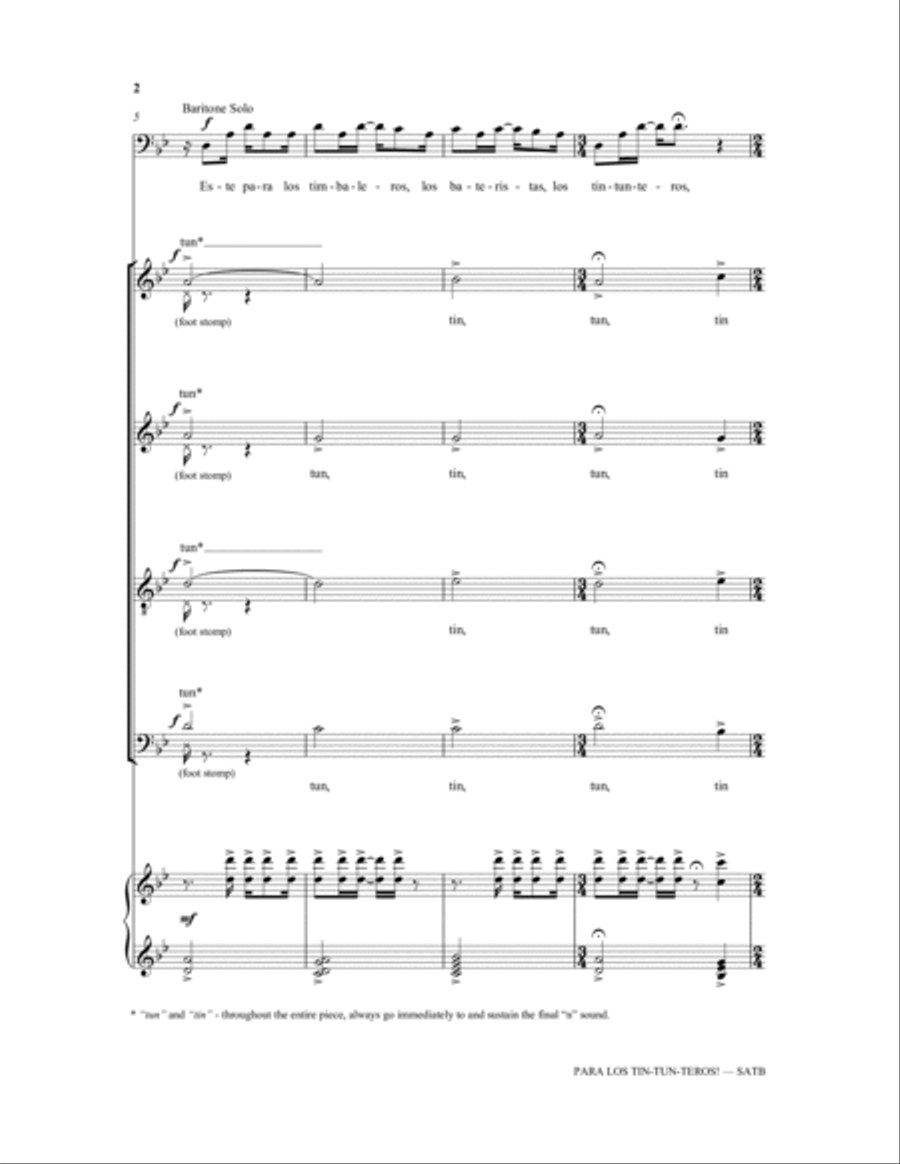 Para los tin-tun-teros! 4-Part scores gallery preview page 2