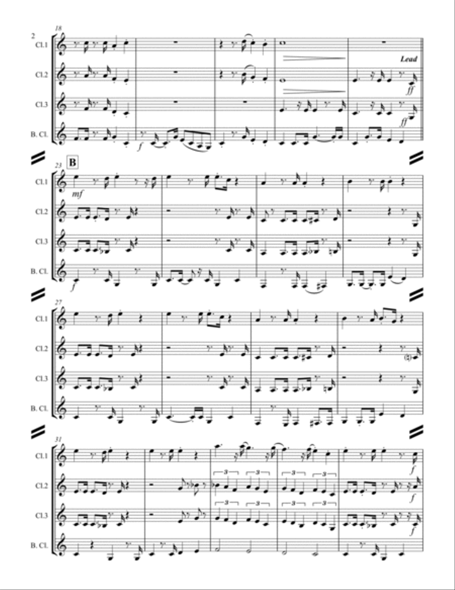 The Mexican Shuffle The Mexican Shuffle Woodwind Ensemble scores gallery preview page 3
