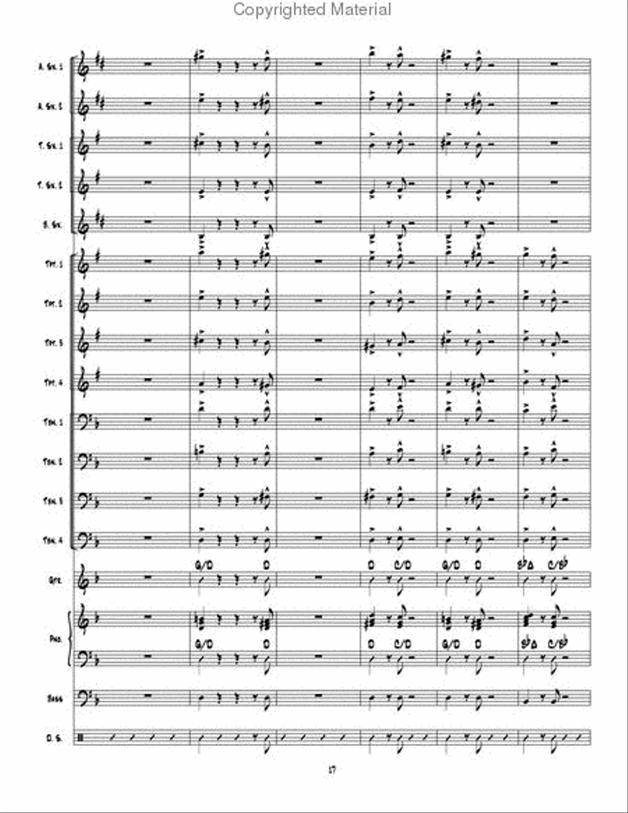 Table Time Jazz Ensemble scores gallery preview page 18