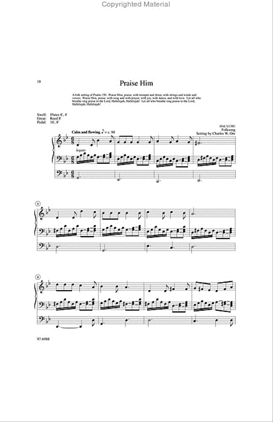 Eleven Compositions for Organ, Set VII image number null