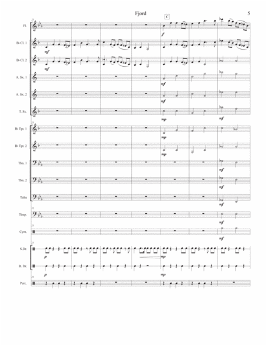 Fjord Concert Band scores gallery preview page 5