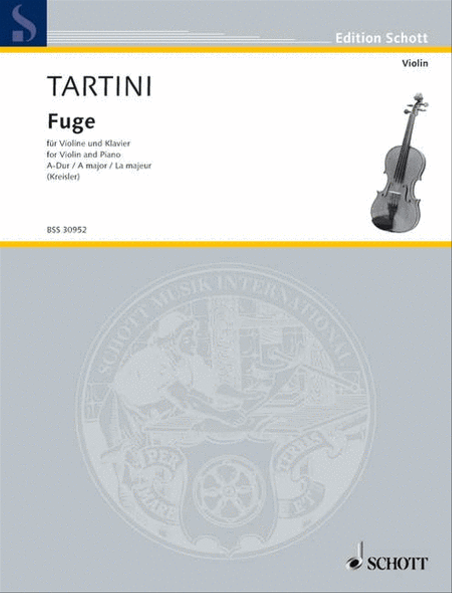 Fugue in A Major Violin Solo scores gallery preview page 1