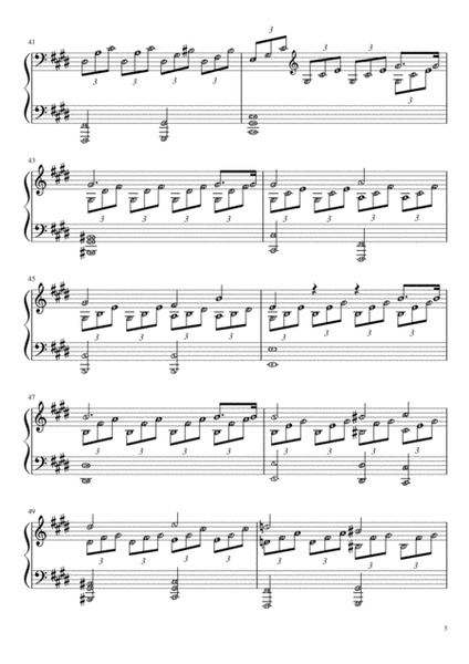 Moonlight Sonata, Sonata No. 14, Op. 27 No. 2 (FULL) with note names