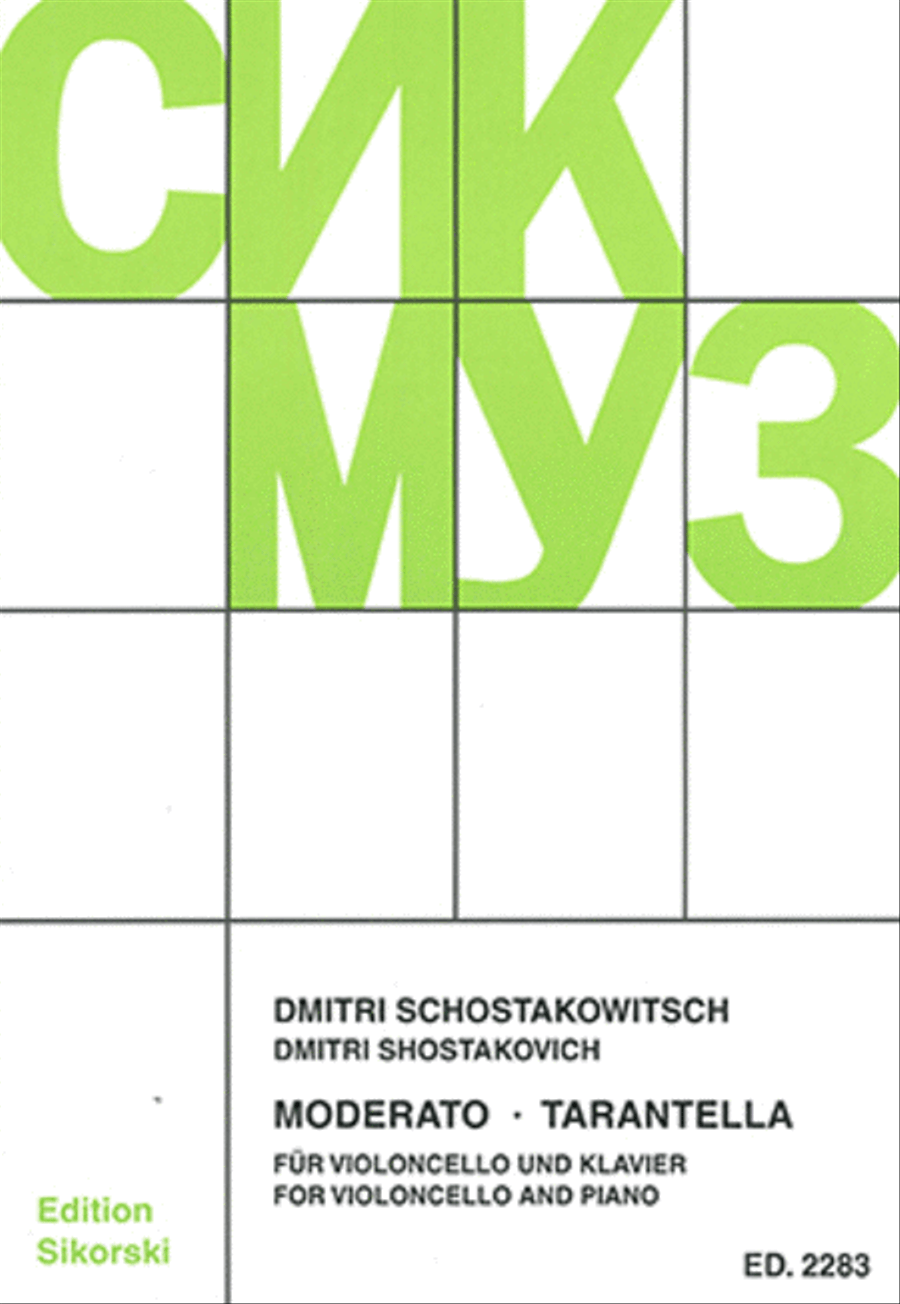Moderato and Tarantella Piano Accompaniment scores gallery preview page 1
