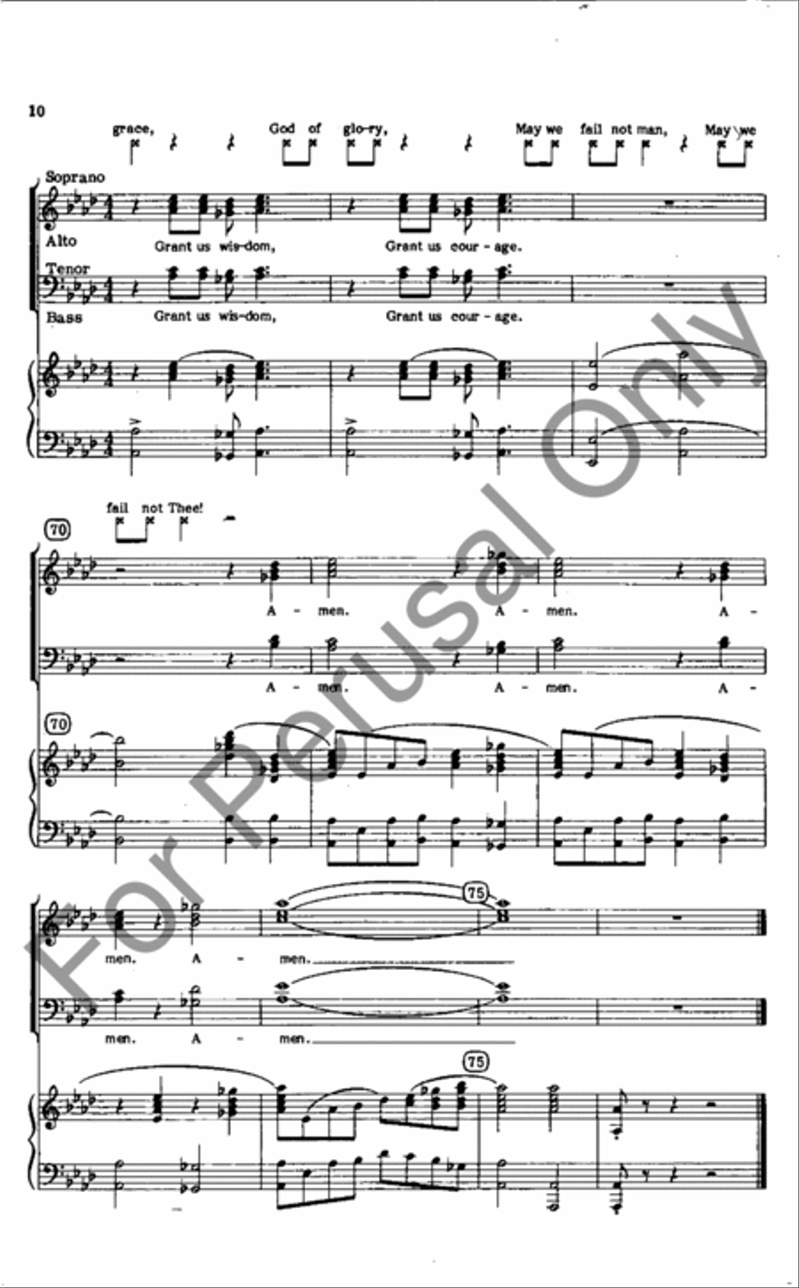 God Of Grace And God Of Glory (Choral Score) 4-Part scores gallery preview page 10