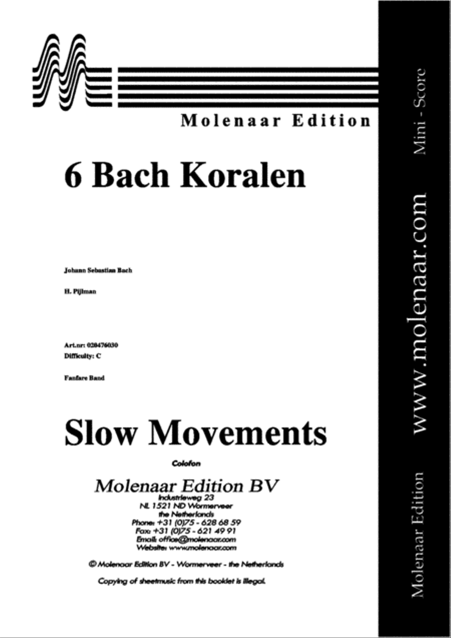 6 Bach Koralen Fanfare Band scores gallery preview page 2