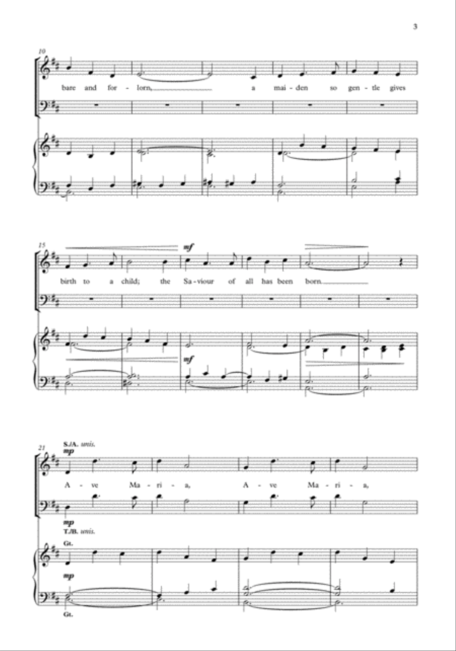 A Carol of Mary A Carol of Mary Divisi scores gallery preview page 3