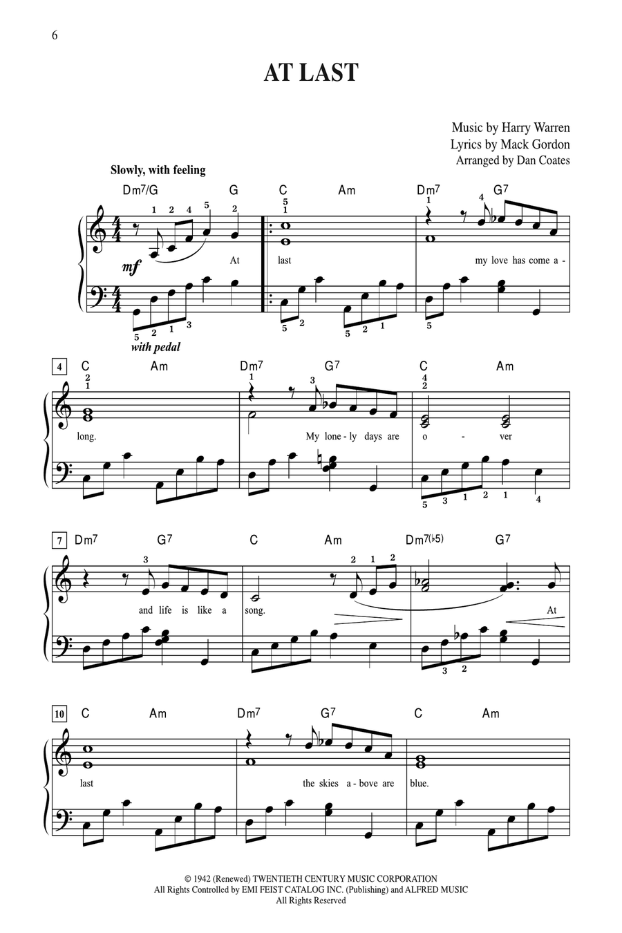 10 for 10 Sheet Music Weddings Easy Piano scores gallery preview page 2