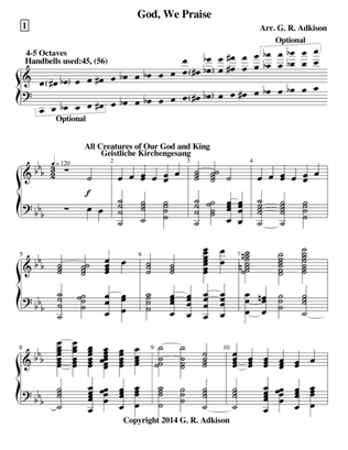 God, We Praise (4-5 octave handbell choir)