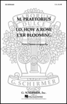 Book cover for Lo How A Rose E'er Blooming A Cappella