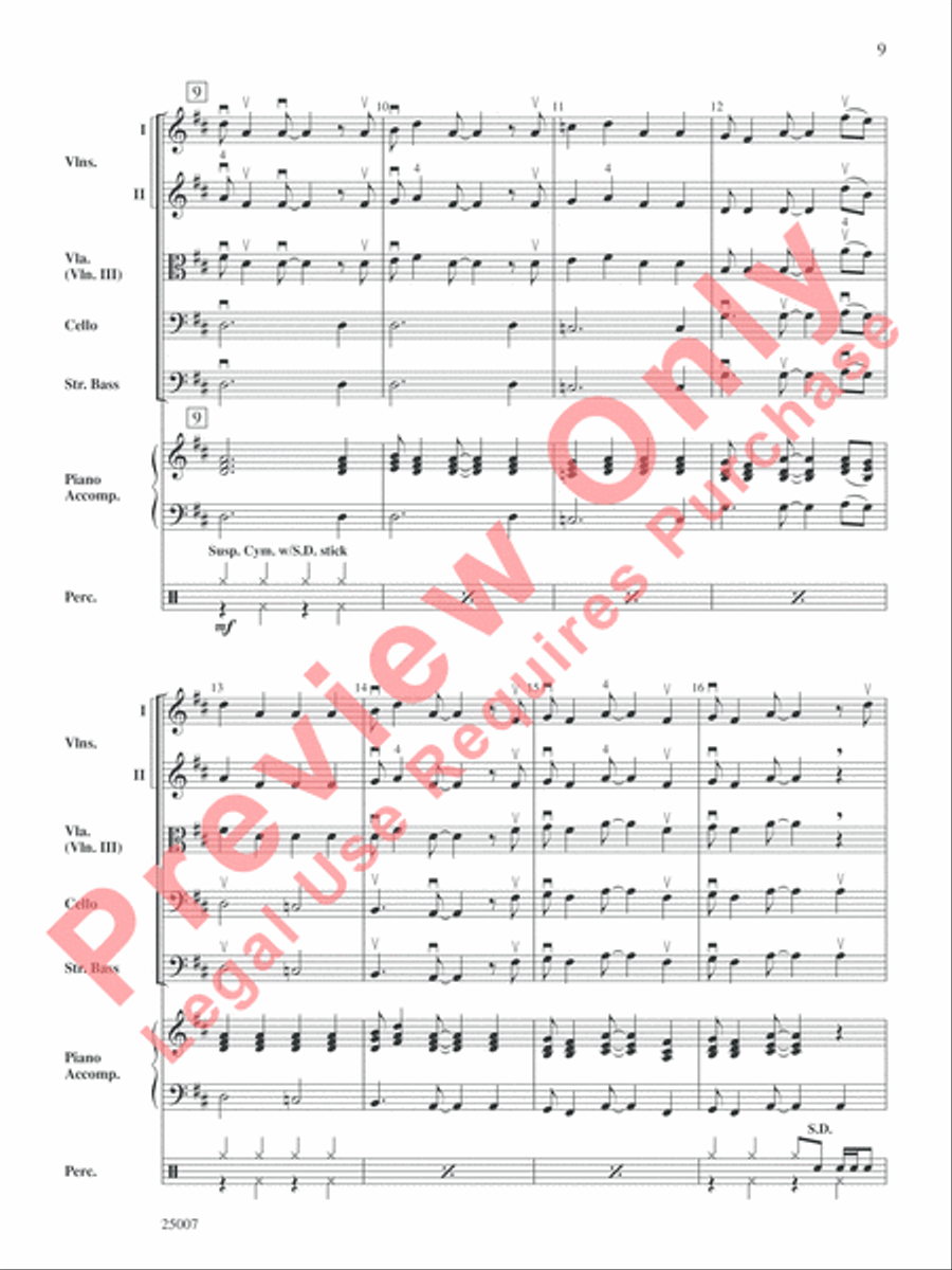 Suite from Charlie and the Chocolate Factory String Orchestra scores gallery preview page 10