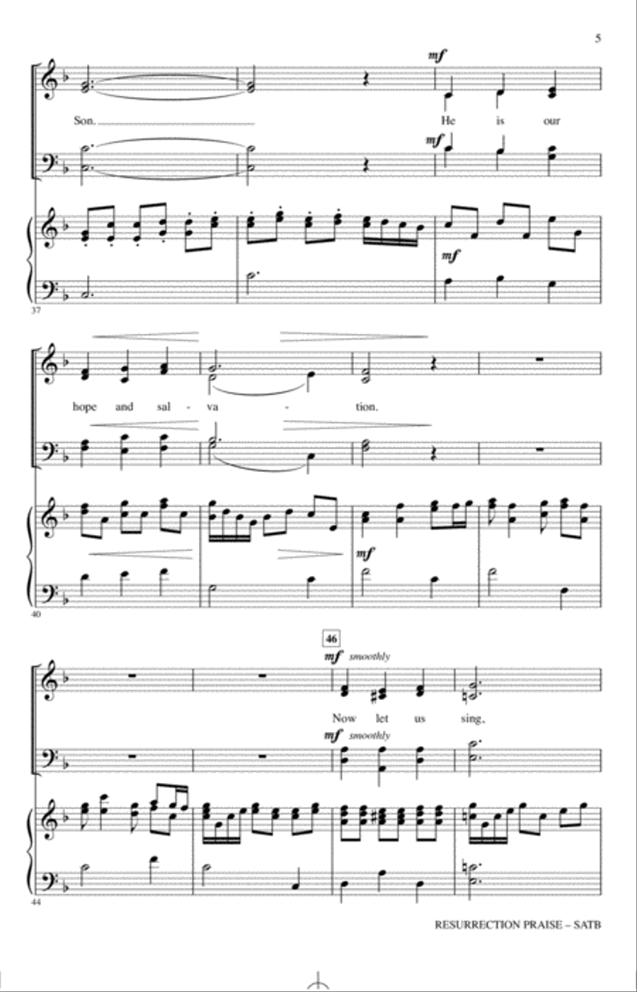 Resurrection Praise 4-Part scores gallery preview page 4