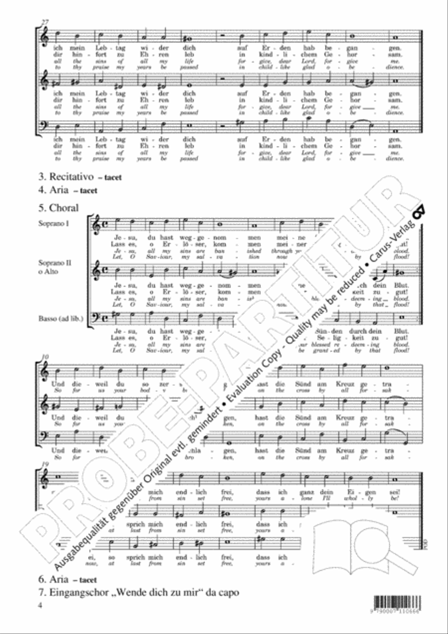 Turn thy face to me (Wende dich zu mir) Choir scores gallery preview page 5