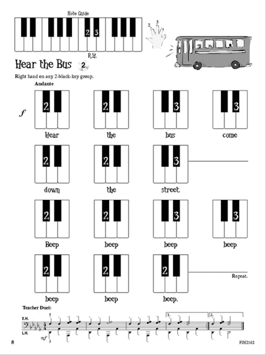 Pre-Reading Made Fun, Starter Book Piano Method scores gallery preview page 2