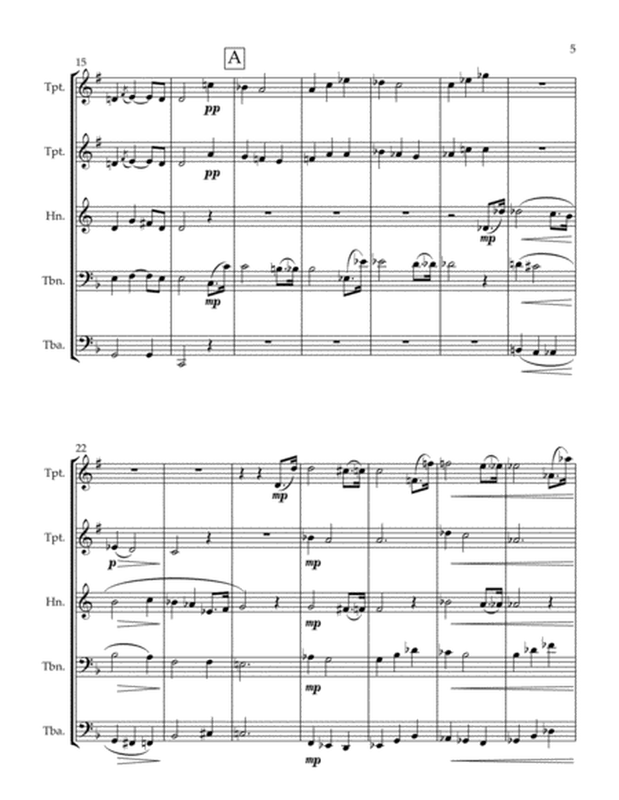 Pilgrims Chorus from Tannhauser - Brass Quintet image number null
