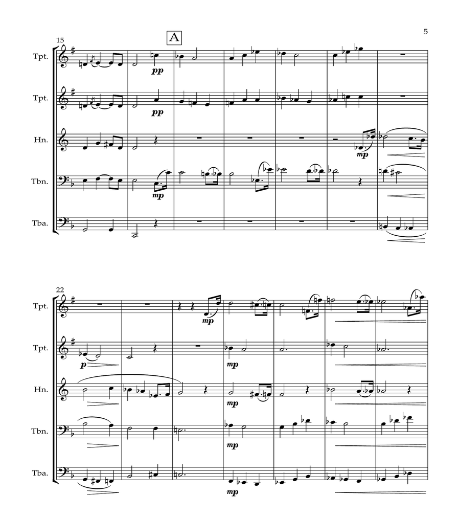 Pilgrims Chorus from Tannhauser - Brass Quintet image number null