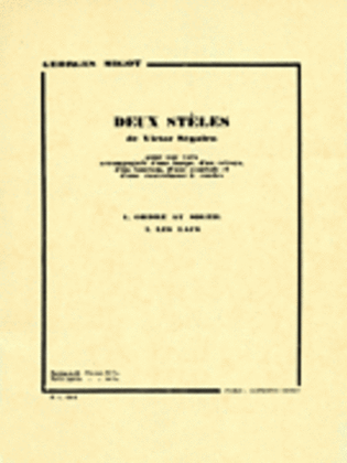 Book cover for Deux Steles de Victor Segalen