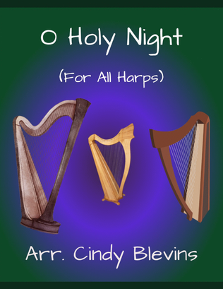 O Holy Night, for Lap Harp Solo
