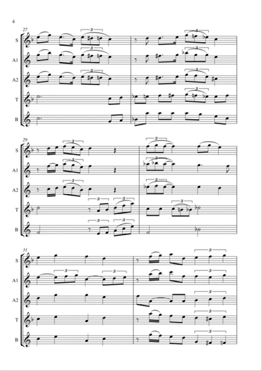 Misty Misty Woodwind Quintet scores gallery preview page 4