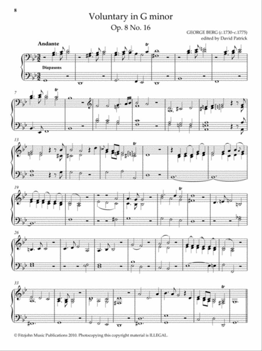 18th-century English Organ Music, Volume 1 Organ Solo scores gallery preview page 4