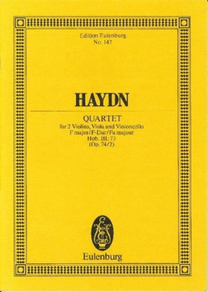 String Quartet in F Major, Op. 74/2, Hob.III:73