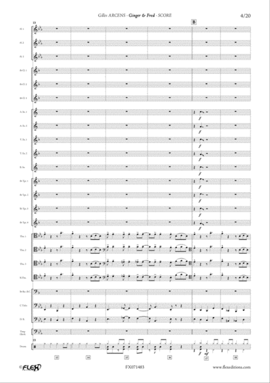Ginger & Fred Concert Band scores gallery preview page 5