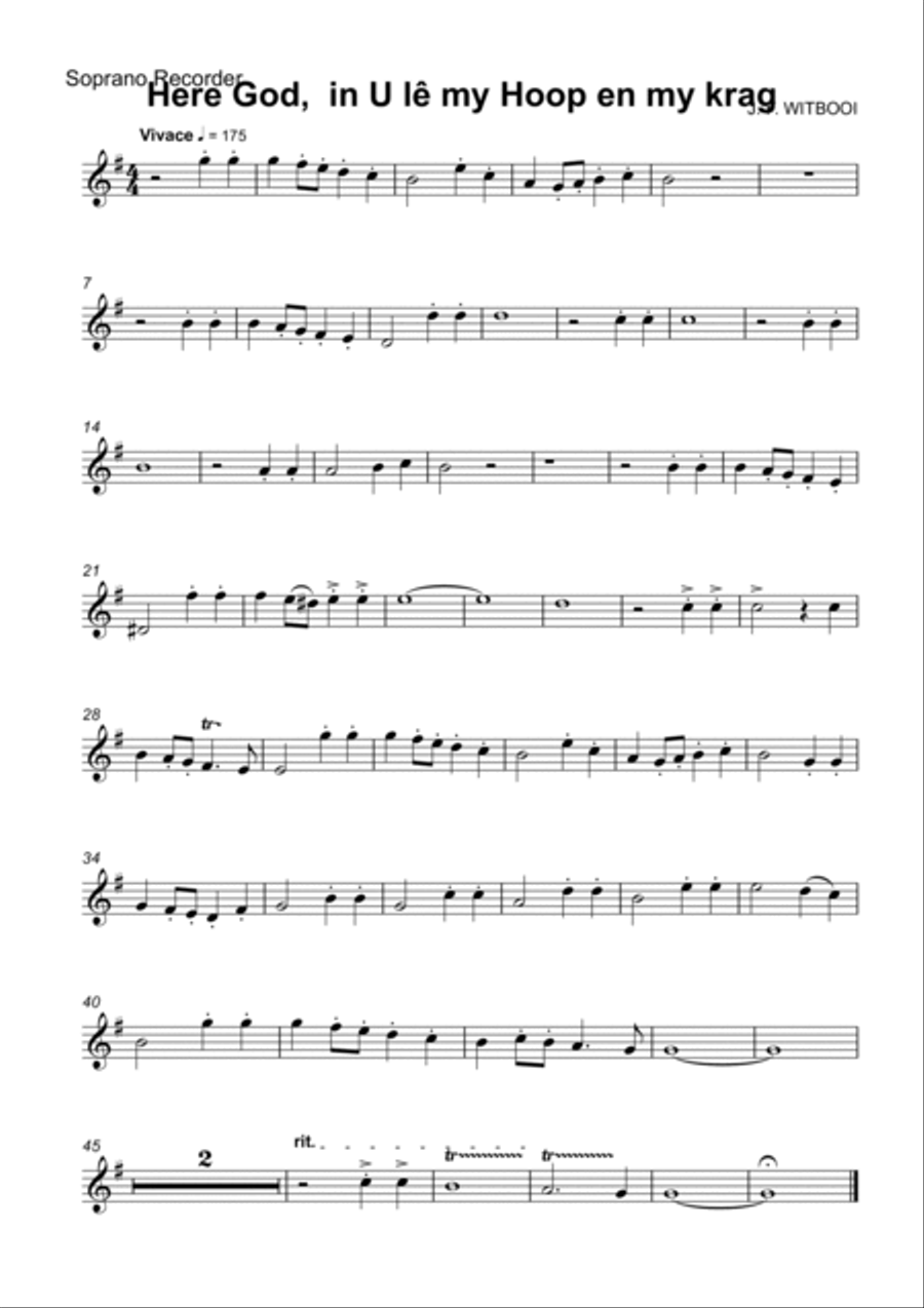 Recorder Quartet Sonata 1 mov II Allegro Recorder scores gallery preview page 4
