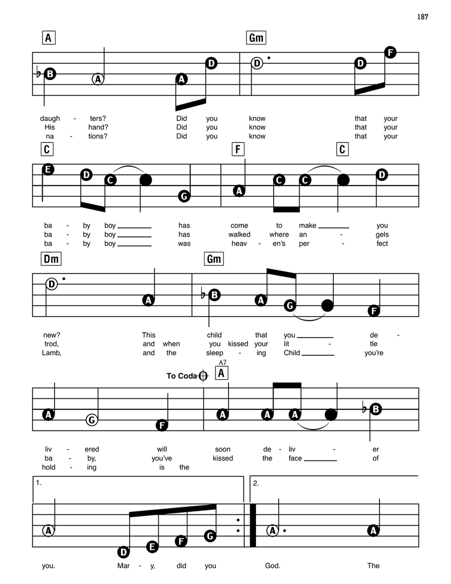 Mary, Did You Know? Electronic Keyboard scores gallery preview page 2