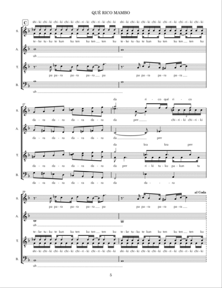 Que Rico Mambo Divisi scores gallery preview page 5
