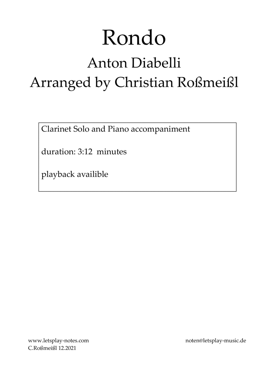 Rondo from Anton Diabelli (Flute) Flute Solo scores gallery preview page 1