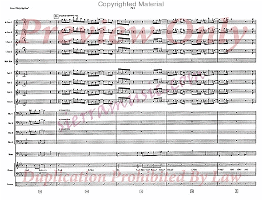 Ruby, My Dear Big Band scores gallery preview page 3