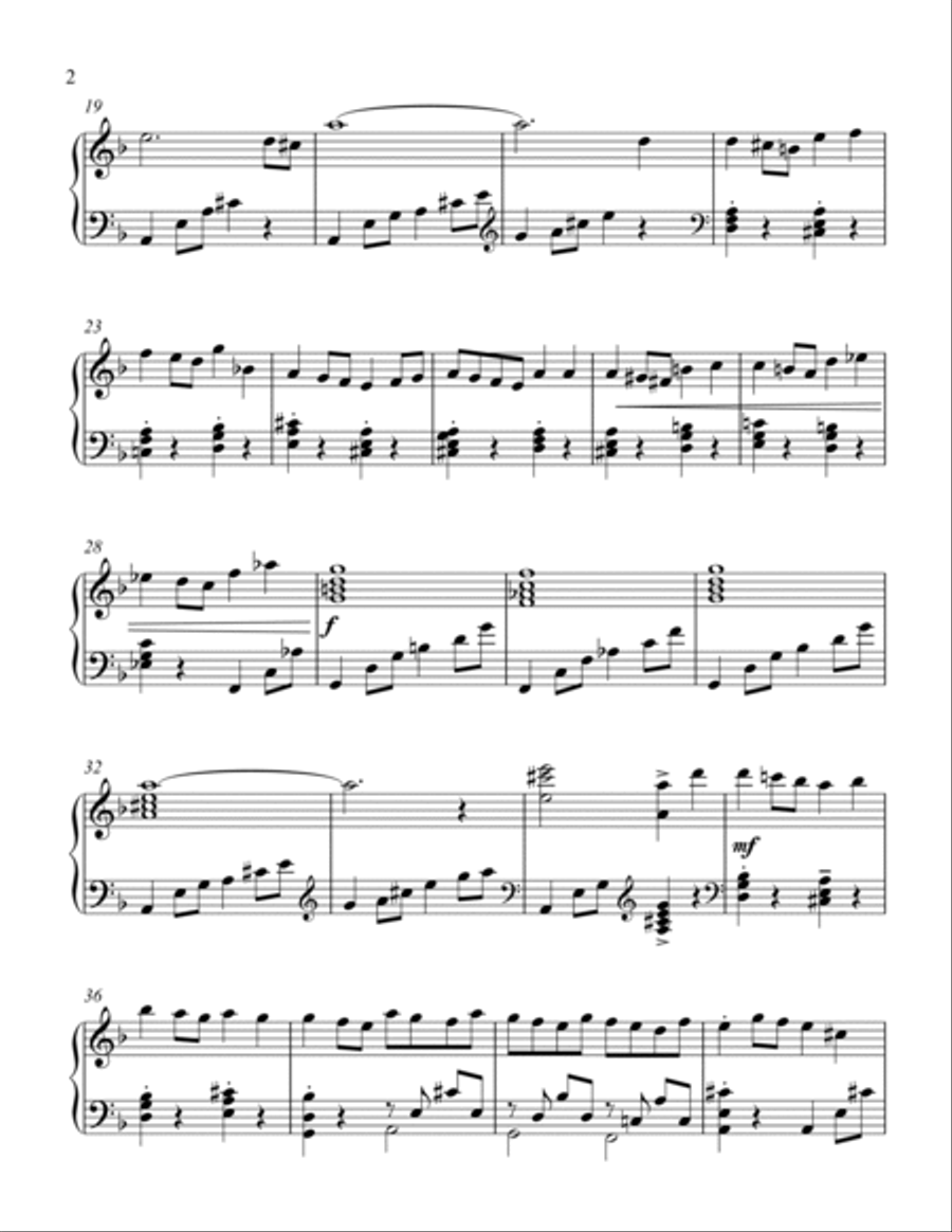 Bourrée Piano Solo scores gallery preview page 2