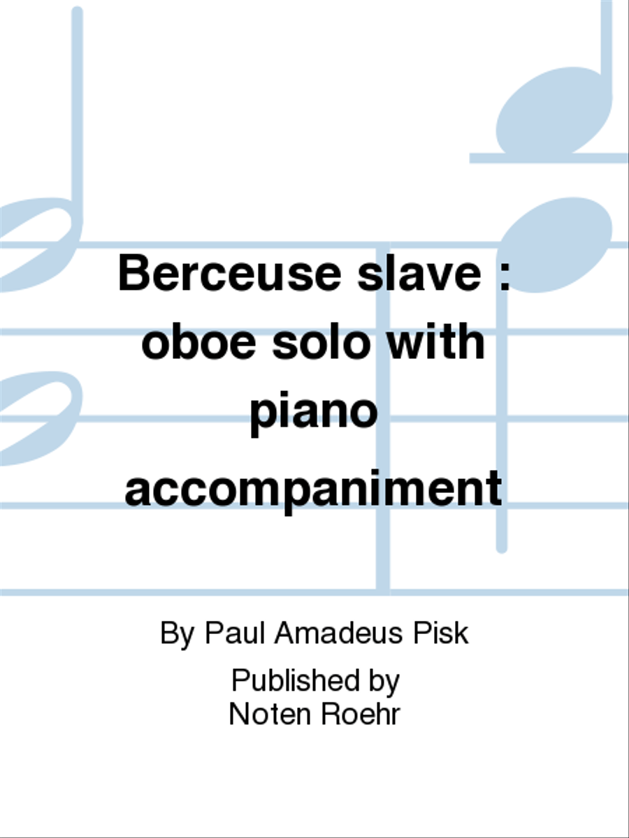 Berceuse slave Piano Accompaniment scores gallery preview page 1