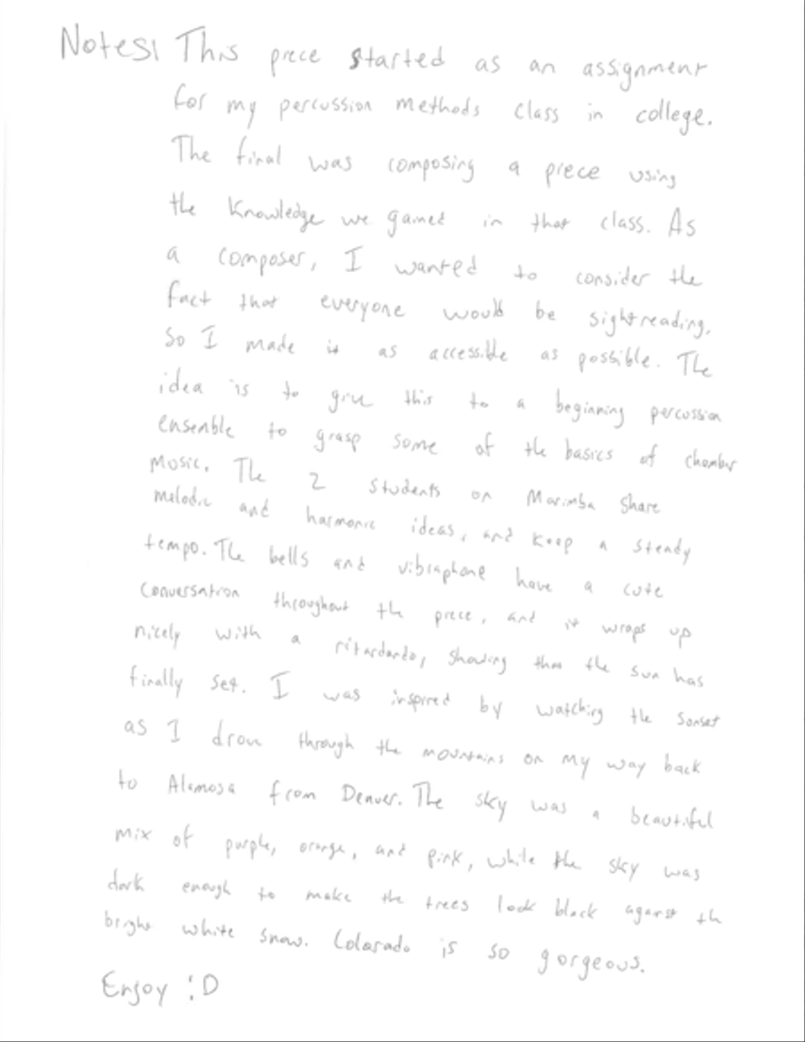West, A Drive Back from Denver Chamber Music scores gallery preview page 2