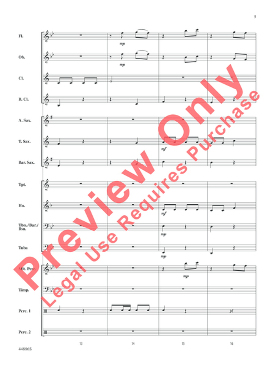 A Whole Lot of Christmas Concert Band scores gallery preview page 22