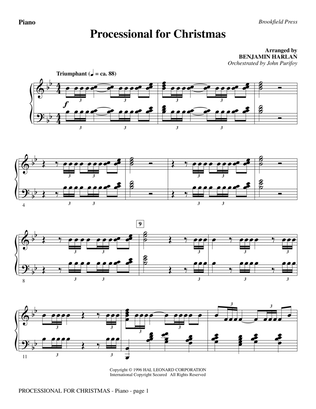 Processional For Christmas - Piano