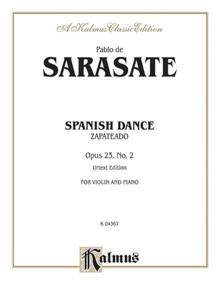 Book cover for Spanish Dance, Op. 23, No. 2 (Zapateado)