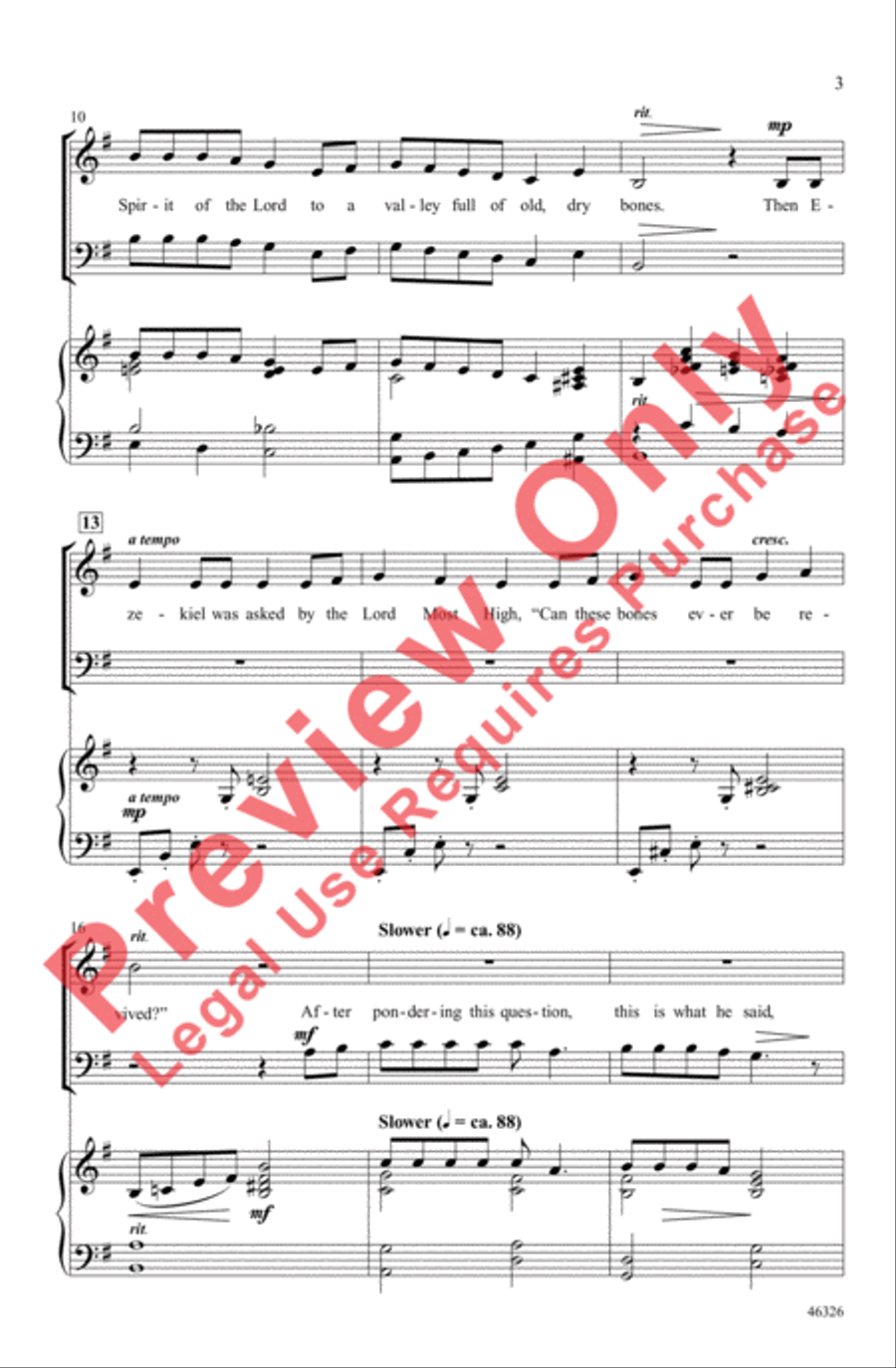 Dry Bones 3-Part scores gallery preview page 3