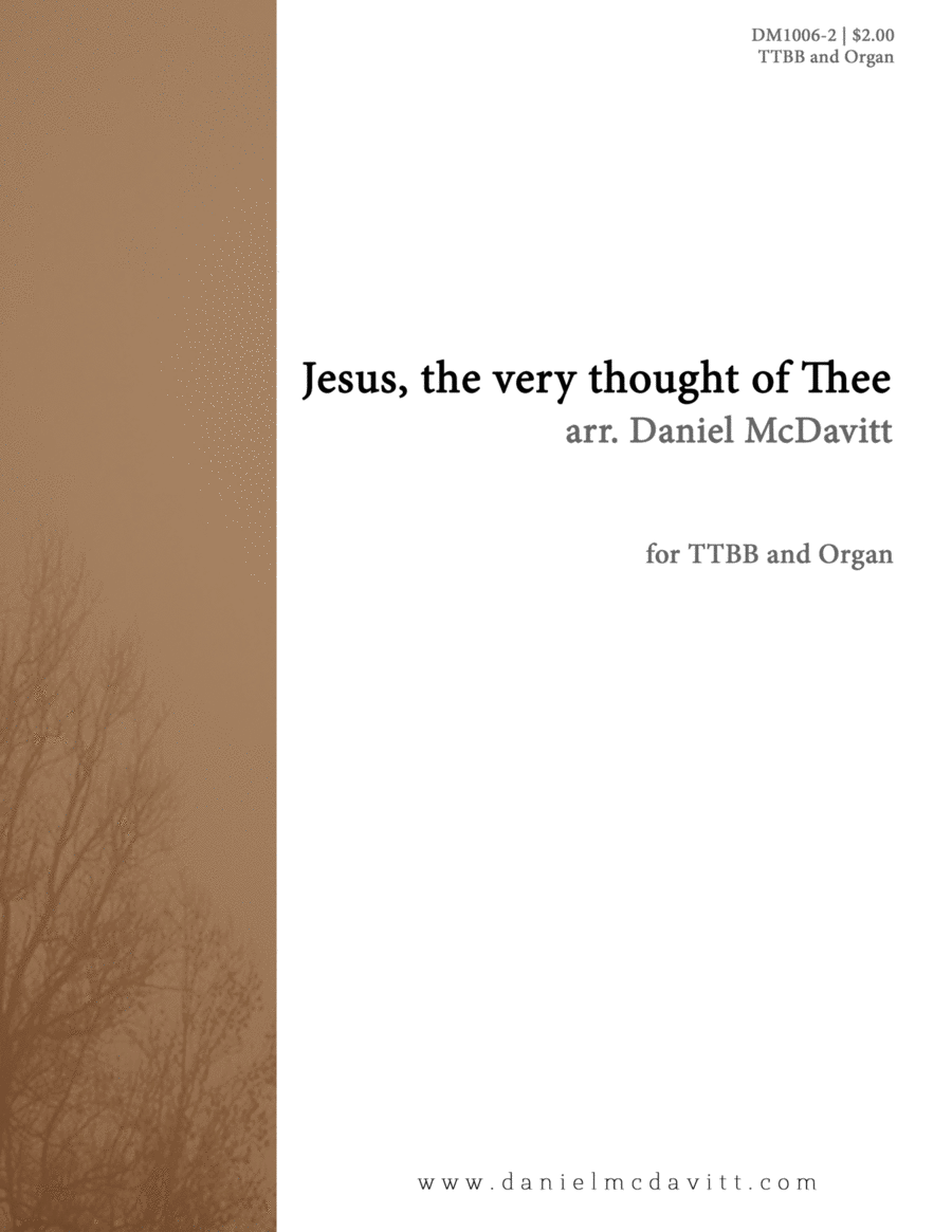 Jesus, the Very Thought of Thee TTBB scores gallery preview page 1