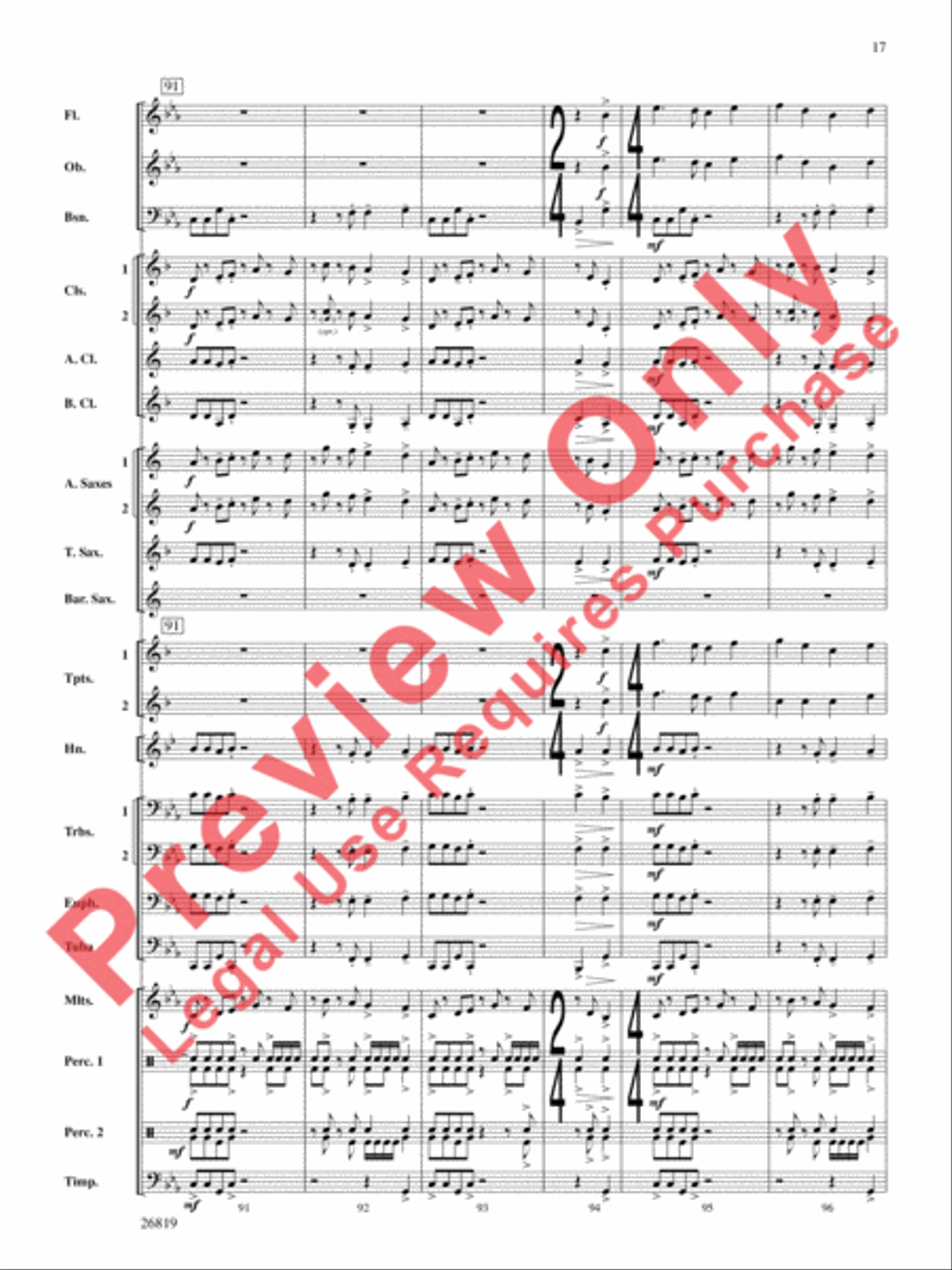 Algorhythms Concert Band scores gallery preview page 18