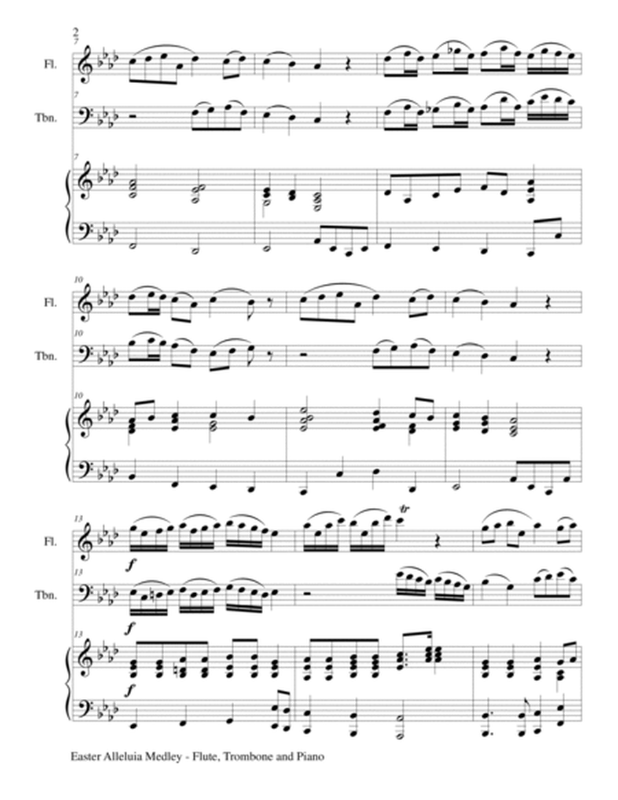 EASTER ALLELUIA MEDLEY (Trio – Flute, Trombone/Piano) Score and Parts image number null