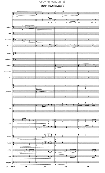 Mercy Tree - Orchestral Score and CD with Printable Parts image number null