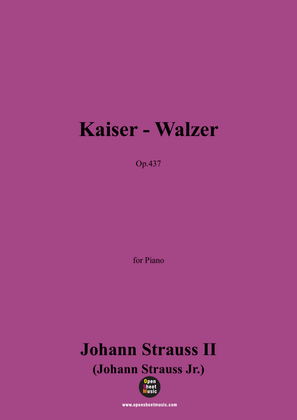 Book cover for Johann Strauss II-Kaiser-Walzer,Op.437,for Piano