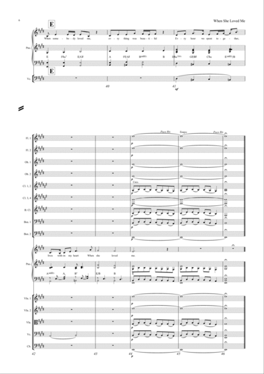 When She Loved Me Full Orchestra scores gallery preview page 6