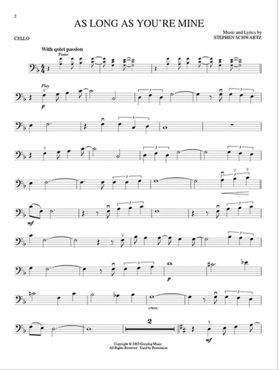Wicked Wicked Cello scores gallery preview page 3