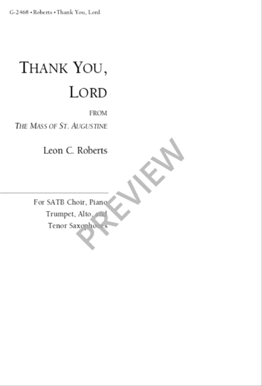 Thank You, Lord 4-Part scores gallery preview page 2