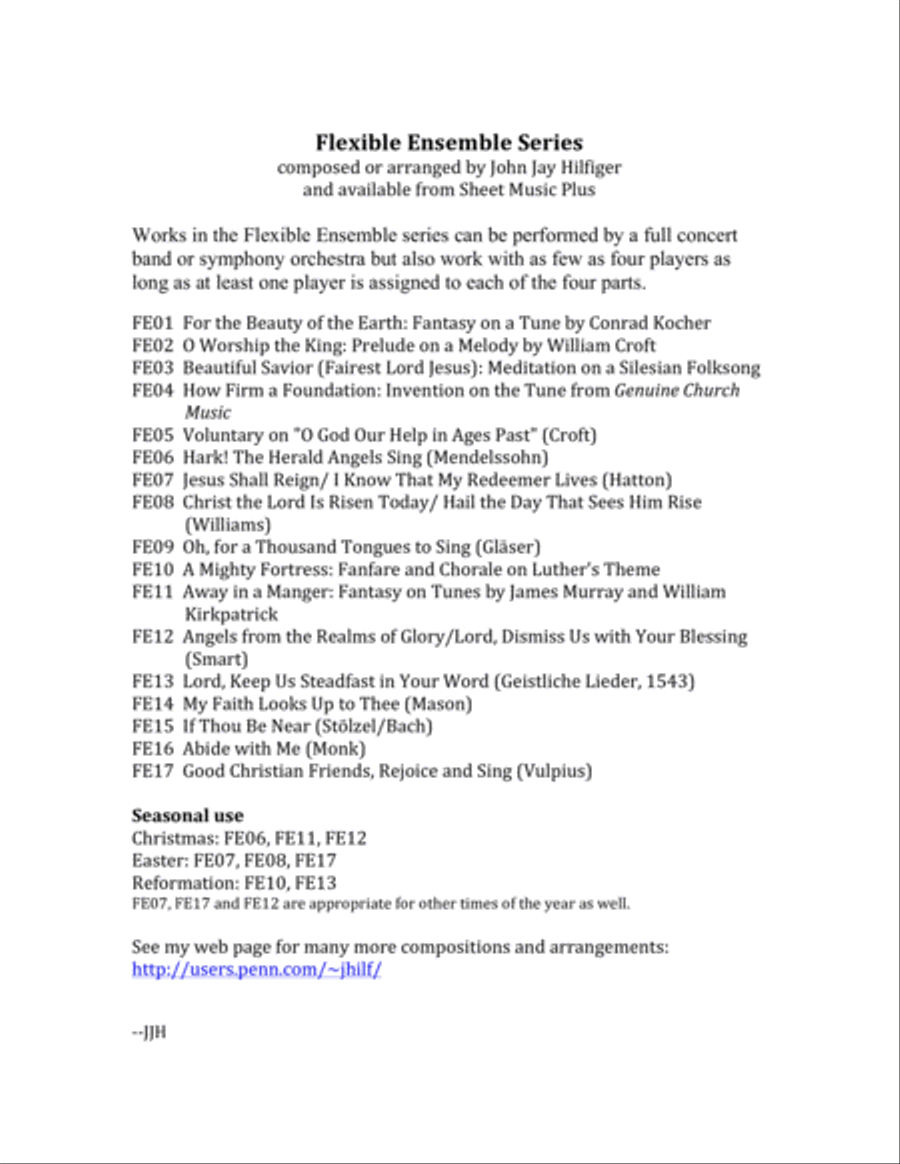 O Worship the King: Prelude on a Melody by William Croft Concert Band scores gallery preview page 4