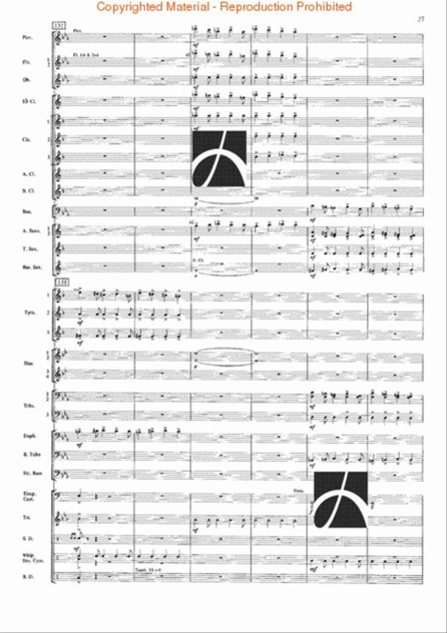 The Seventh Night of July Concert Band scores gallery preview page 24