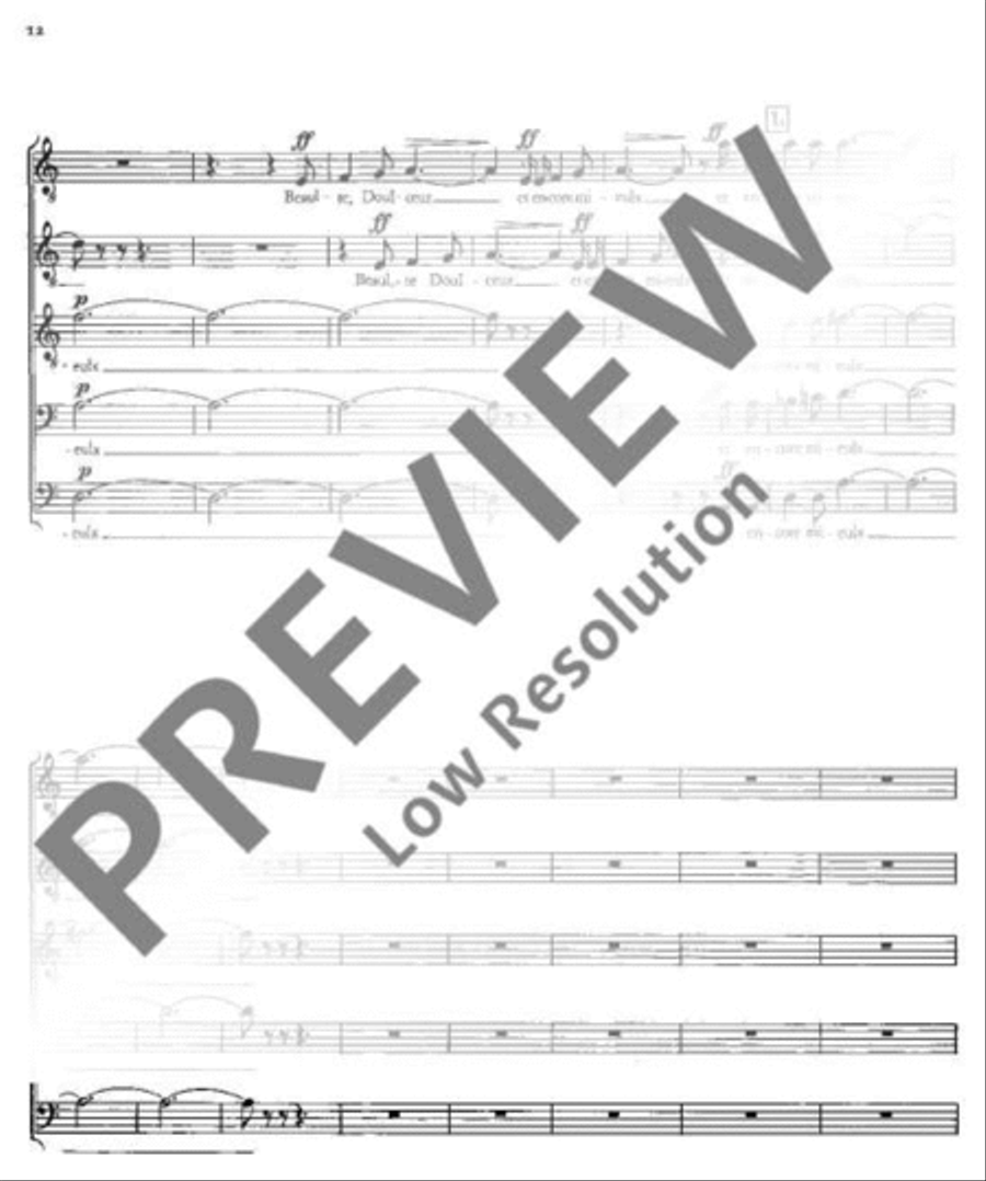Drei französische Chöre Drei französische Chöre Mixed Choir scores gallery preview page 13