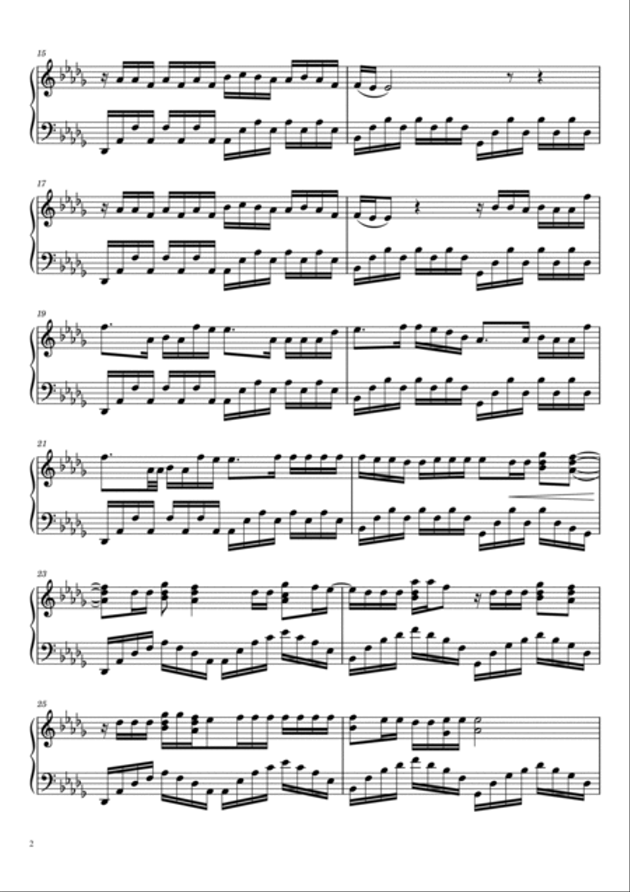 Someone You Loved Piano Solo scores gallery preview page 2